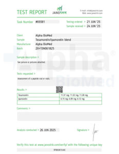 2X Blend Tesamorelin (10mg) : Ipamorelin (5mg) - COA