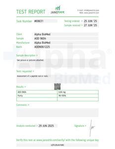 AOD 9604 (6mg) - COA