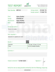 Ipamorelin (10mg) - COA