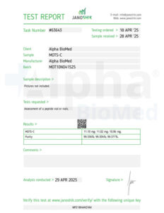 MOTs-C (10mg) - COA